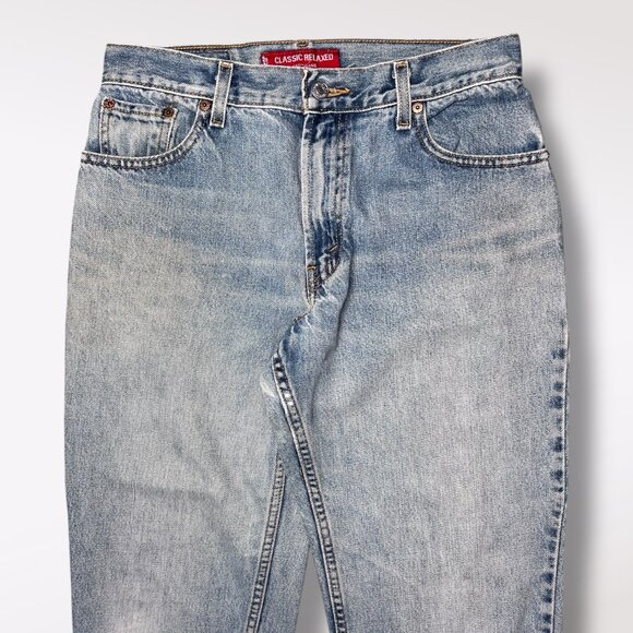 Vintage Levi’s 550 Relaxed Fit Jeans Tapered Leg Denim Light Wash Size 10 Short - Picture 2 of 8
